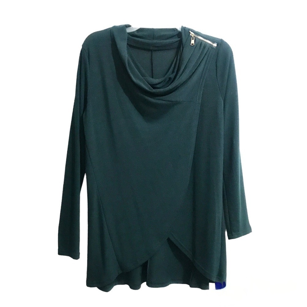 APRICOT Long Sleeve Cowl Neck Crossover Long Sleeve Tunic